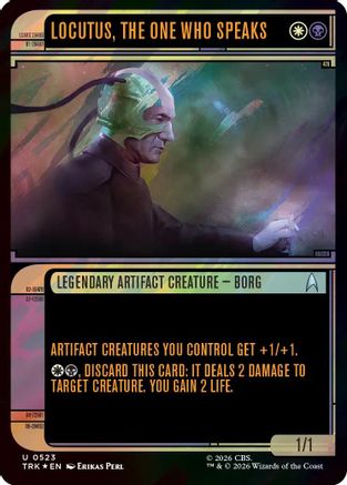 Locutus, the One Who Speaks (Showcase) (Surge Foil) (TRK-523) - Star Trek Foil-1