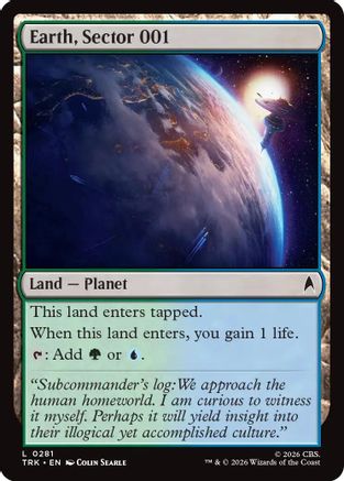 Earth, Sector 001 (TRK-281) - Star Trek Foil-1