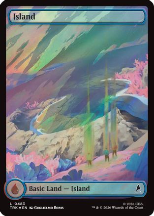 Island (0483) (Surge Foil) (TRK-483) - Star Trek Foil