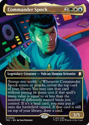Commander Spock (Borderless) (TRC-002) - Commander: Star Trek-1