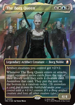 The Borg Queen (Borderless) (Surge Foil) (TRC-005) - Commander: Star Trek Foil-1