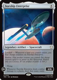 Starship Enterprise (Surge Foil) (TRC-122) - Commander: Star Trek Foil-1