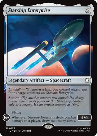 Starship Enterprise (Surge Foil) (TRC-122) - Commander: Star Trek Foil-1
