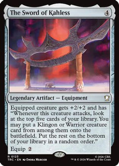 The Sword of Kahless (Surge Foil) (TRC-123) - Commander: Star Trek Foil-1