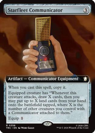 Starfleet Communicator (Extended Art) (TRC-356) - Commander: Star Trek-1