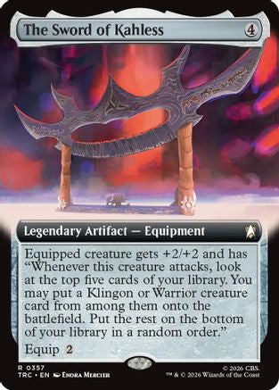 The Sword of Kahless (Extended Art) (TRC-357) - Commander: Star Trek-1