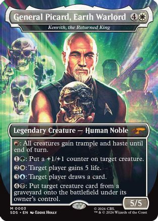 General Picard, Earth Warlord - Kenrith, the Returned King (Borderless) (SDS-003) - Star Trek: Stardates Foil-1