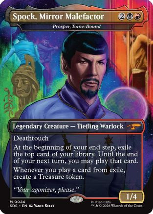 Spock, Mirror Malefactor - Prosper, Tome-Bound (Borderless) (SDS-024) - Star Trek: Stardates-1