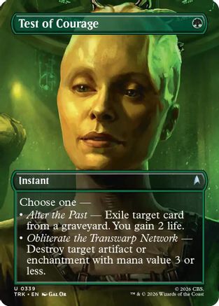 Test of Courage (Borderless) (TRK-339) - Star Trek Foil
