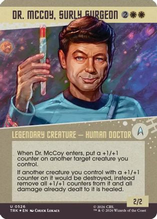 Dr. McCoy, Surly Surgeon (Showcase) (Surge Foil) (TRK-526) - Star Trek Foil-1
