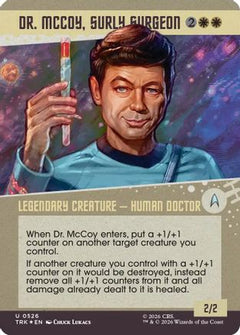 Dr. McCoy, Surly Surgeon (Showcase) (Surge Foil) (TRK-526) - Star Trek Foil-1