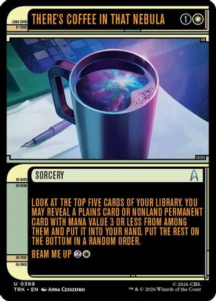 There's Coffee in that Nebula (Showcase) (TRK-369) - Star Trek Foil-1