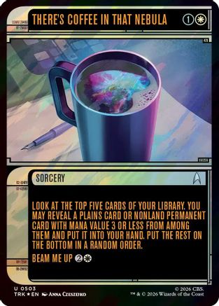There's Coffee in that Nebula (Showcase) (Surge Foil) (TRK-503) - Star Trek Foil-1