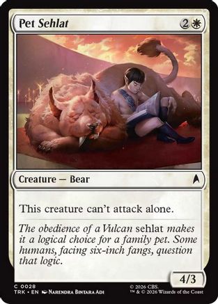 Pet Sehlat (TRK-028) - Star Trek Foil-1