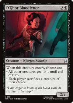 D'Ghor Bloodletter (TRK-101) - Star Trek Foil-1