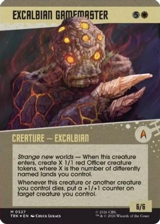 Excalbian Gamemaster (Showcase) (Surge Foil) (TRK-527) - Star Trek Foil-1