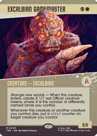 Excalbian Gamemaster (Showcase) (TRK-403) - Star Trek Foil-1