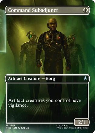Command Subadjunct (Borderless) (TRK-341) - Star Trek Foil-1