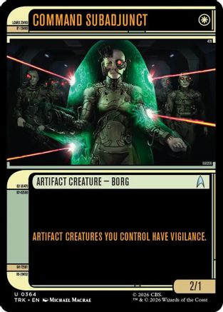 Command Subadjunct (Showcase) (TRK-364) - Star Trek Foil-1