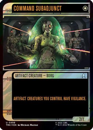 Command Subadjunct (Showcase) (Surge Foil) (TRK-498) - Star Trek Foil-1