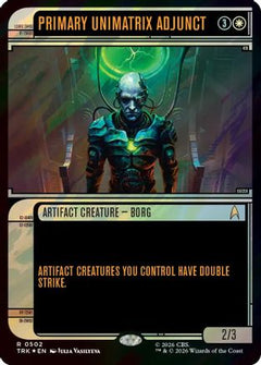 Primary Unimatrix Adjunct (Showcase) (Surge Foil) (TRK-502) - Star Trek Foil-1