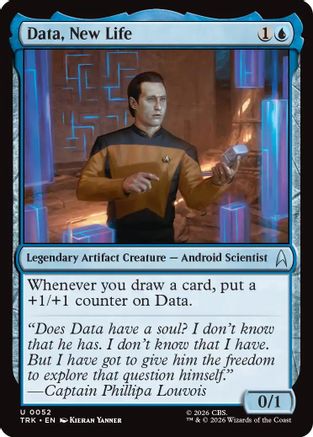 Data, New Life (TRK-052) - Star Trek Foil-1