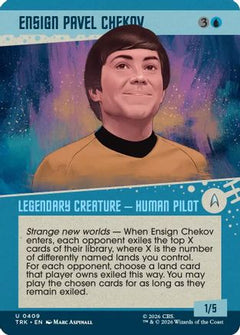 Ensign Pavel Chekov (Showcase) (TRK-409) - Star Trek Foil-1
