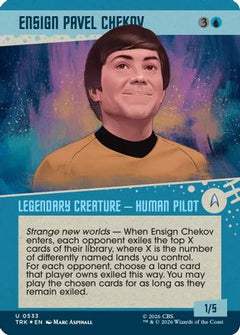 Ensign Pavel Chekov (Showcase) (Surge Foil) (TRK-533) - Star Trek Foil-1