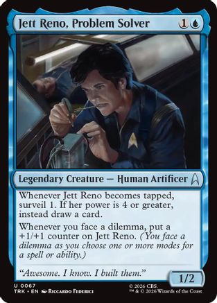 Jett Reno, Problem Solver (TRK-067) - Star Trek Foil-1