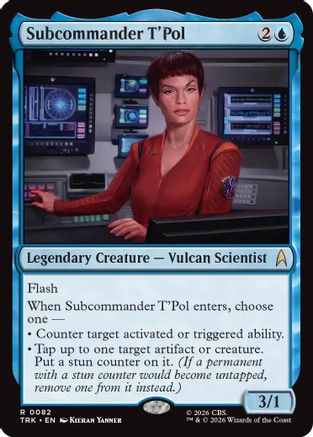 Subcommander T'Pol (TRK-082) - Star Trek Foil-1