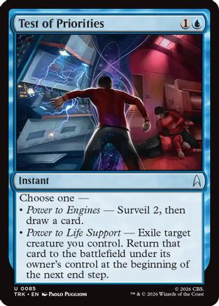 Test of Priorities (TRK-085) - Star Trek Foil-1