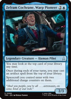 Zephram Cochrane, Warp Pioneer (TRK-090) - Star Trek Foil-1