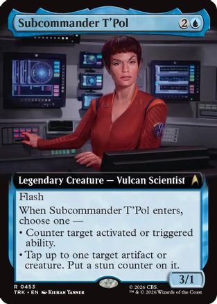 Subcommander T'Pol (Extended Art) (TRK-453) - Star Trek Foil-1