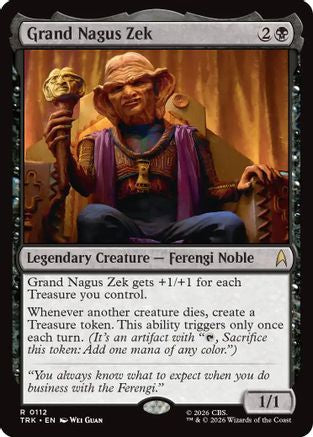 Grand Nagus Zek (TRK-112) - Star Trek Foil-1