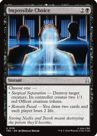 Impossible Choice (TRK-116) - Star Trek Foil-1