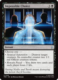 Impossible Choice (TRK-116) - Star Trek Foil-1