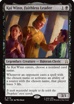 Kai Winn, Faithless Leader (TRK-118) - Star Trek Foil-1