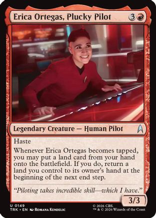 Erica Ortegas, Plucky Pilot (TRK-149) - Star Trek Foil-1