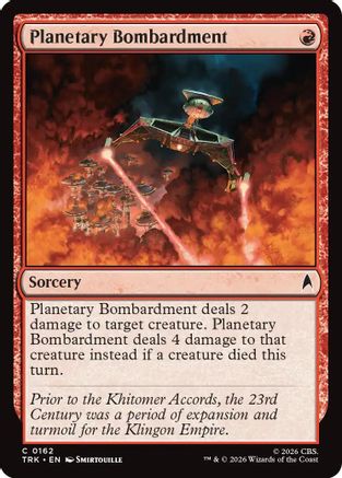 Planetary Bombardment (TRK-162) - Star Trek Foil-1