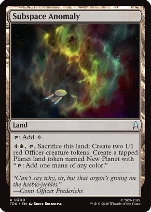Subspace Anomaly (TRK-300) - Star Trek Foil-1