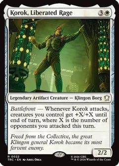 Korok, Liberated Rage (Surge Foil) (TRC-022) - Commander: Star Trek Foil-1