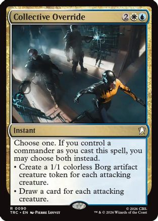 Collective Override (Surge Foil) (TRC-090) - Commander: Star Trek Foil-1