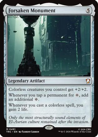Forsaken Monument (Surge Foil) (TRC-491) - Commander: Star Trek Foil-1