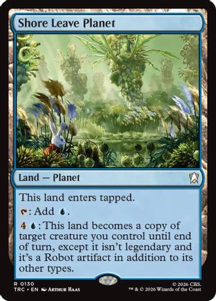 Shore Leave Planet (Surge Foil) (TRC-130) - Commander: Star Trek Foil-1