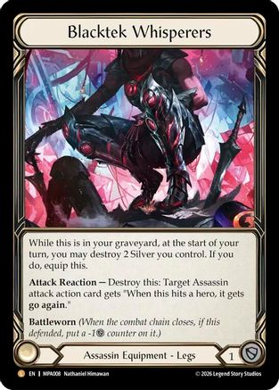 Blacktek Whisperers (MPA008) - Mastery Pack Assassin Rainbow Foil-1