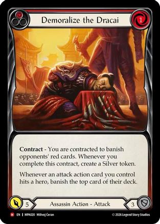 Demoralize the Dracai (MPA020) - Mastery Pack Assassin Cold Foil-1