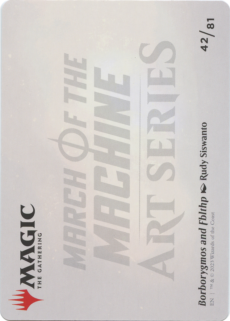 Borborygmos and Fblthp // Borborygmos and Fblthp (AMOM-042) - March of the Machine Art Series (Borderless) Foil-2