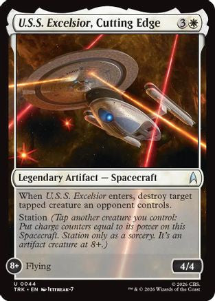 U.S.S. Excelsior, Cutting Edge (TRK-044) - Star Trek Foil-1