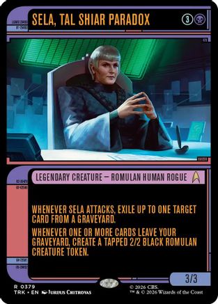 Sela, Tal Shiar Paradox (Showcase) (TRK-379) - Star Trek Foil-1