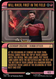 Will Riker, First in the Field (Showcase) (TRK-385) - Star Trek Foil-1